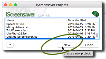 Open iScreensaver